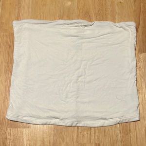 Medium long white tube top
